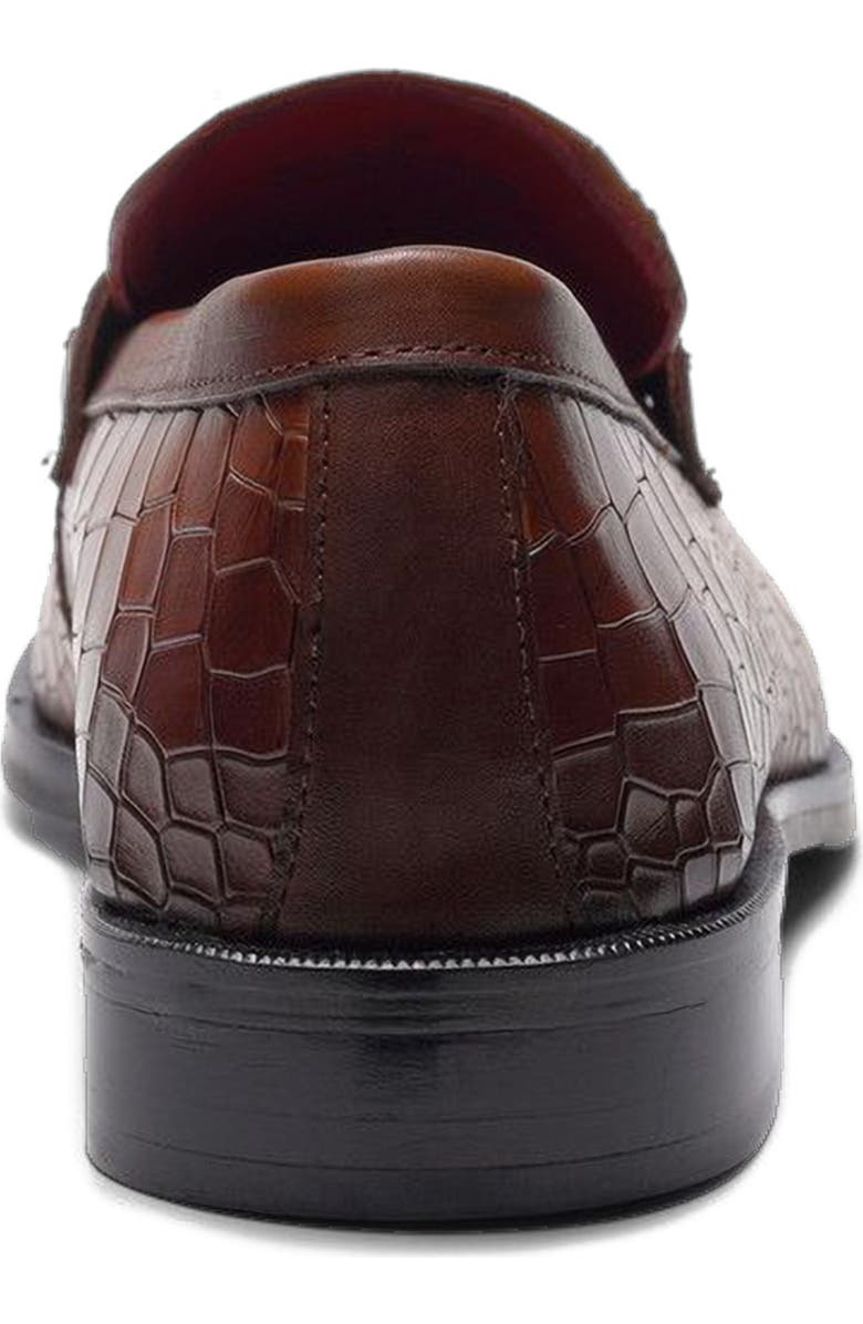 CARLOS SANTANA Havana Bit Loafer, Alternate, color, Tan Croco Print