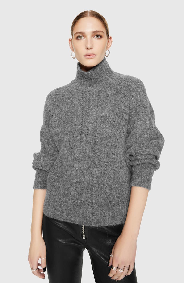 Rebecca Minkoff Caroline Turtleneck Alpaca Blend Sweater, Alternate, color,