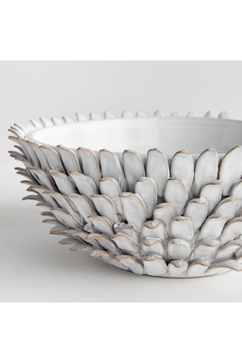 Serena Decorative Bowl, Alternate, color, White