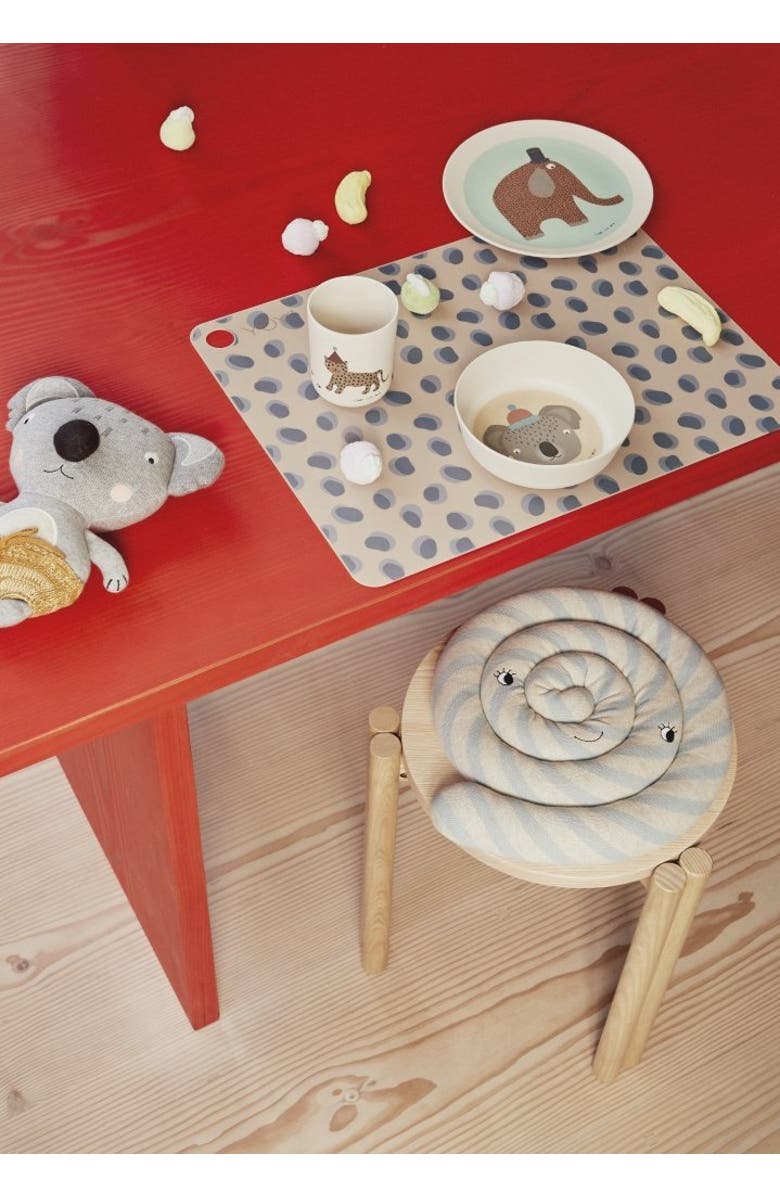 OYOY Placemat Leopard Dots - Set of 2, Alternate, color, Camel