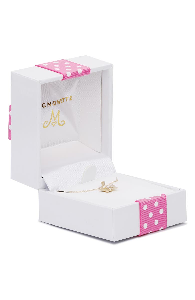 Mignonette 14K Gold & Cubic Zirconia Butterfly Pendant Necklace, Alternate, color, Gold