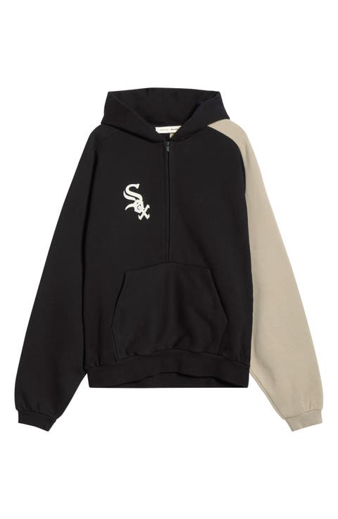 x MLB Chicago White Sox Cotton Blend Fleece Half Zip Hoodie