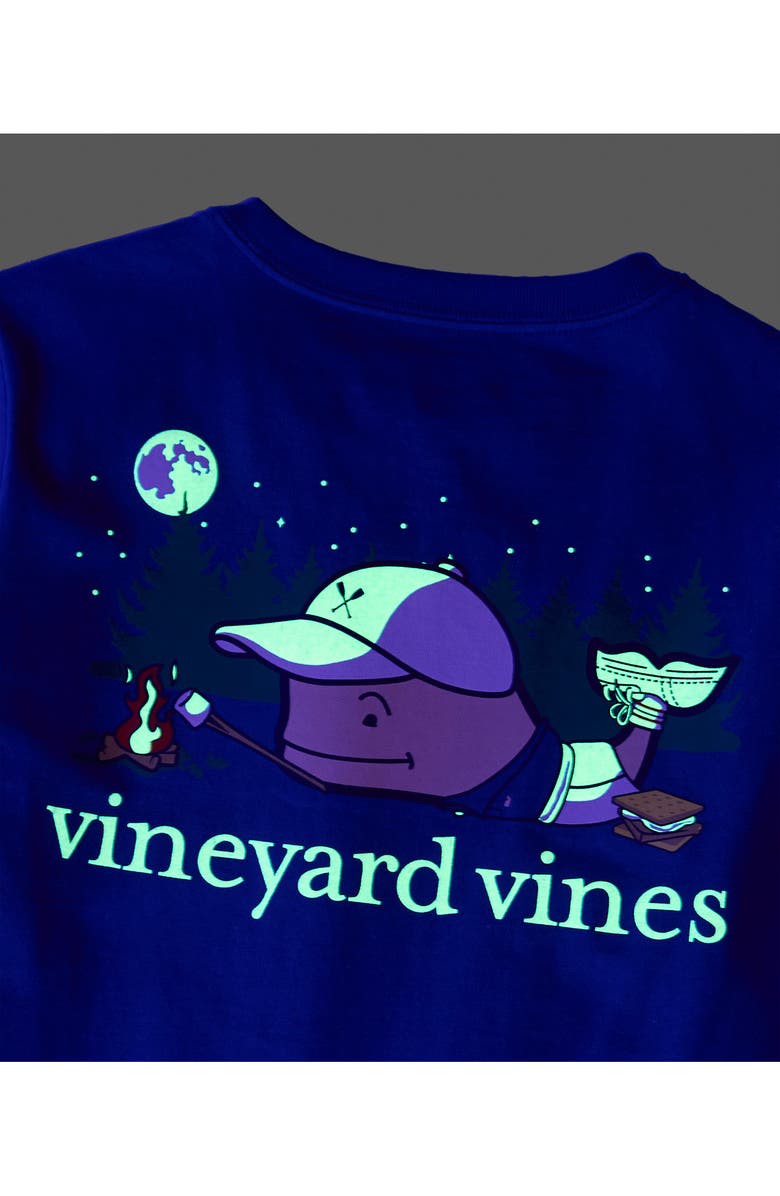 vineyard vines Kids' Camper Glow in the Dark Pocket Graphic T-Shirt, Alternate, color, Moonshine