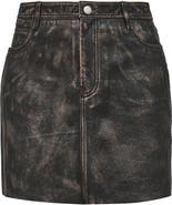 AS by DF Bonnie Leather Skirt