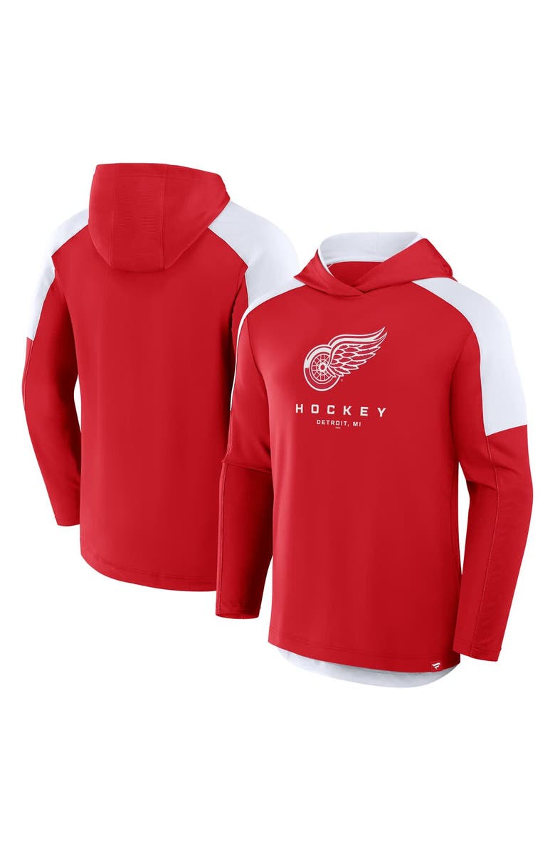 FANATICS Men's Fanatics Red Detroit Red Wings Meta Game Transitional Pullover Hoodie, Alternate, color, Red