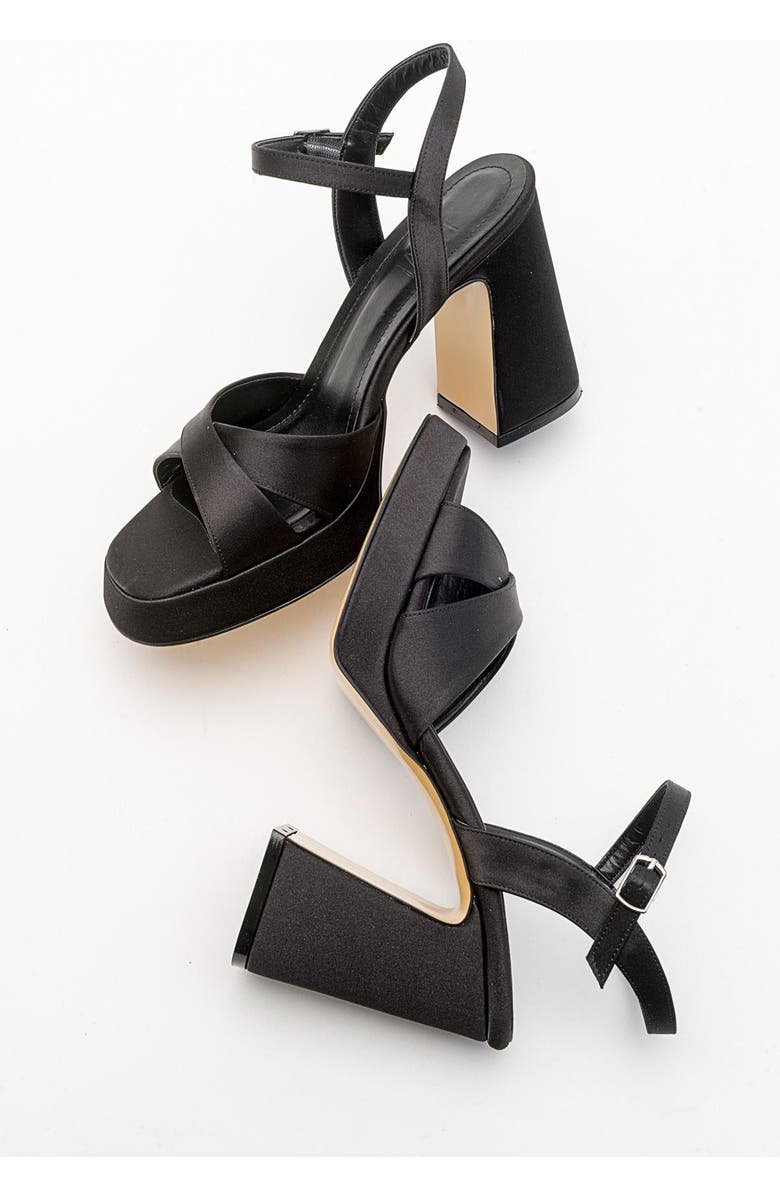 Forever & Always Shoes Yvonne Platform Sandals, Alternate, color, Black