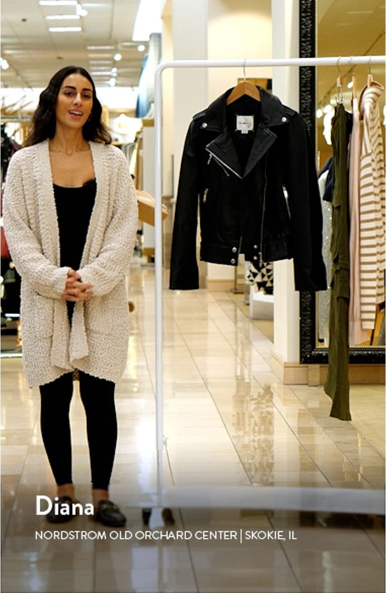 Lambskin Leather Moto Jacket, sales video thumbnail