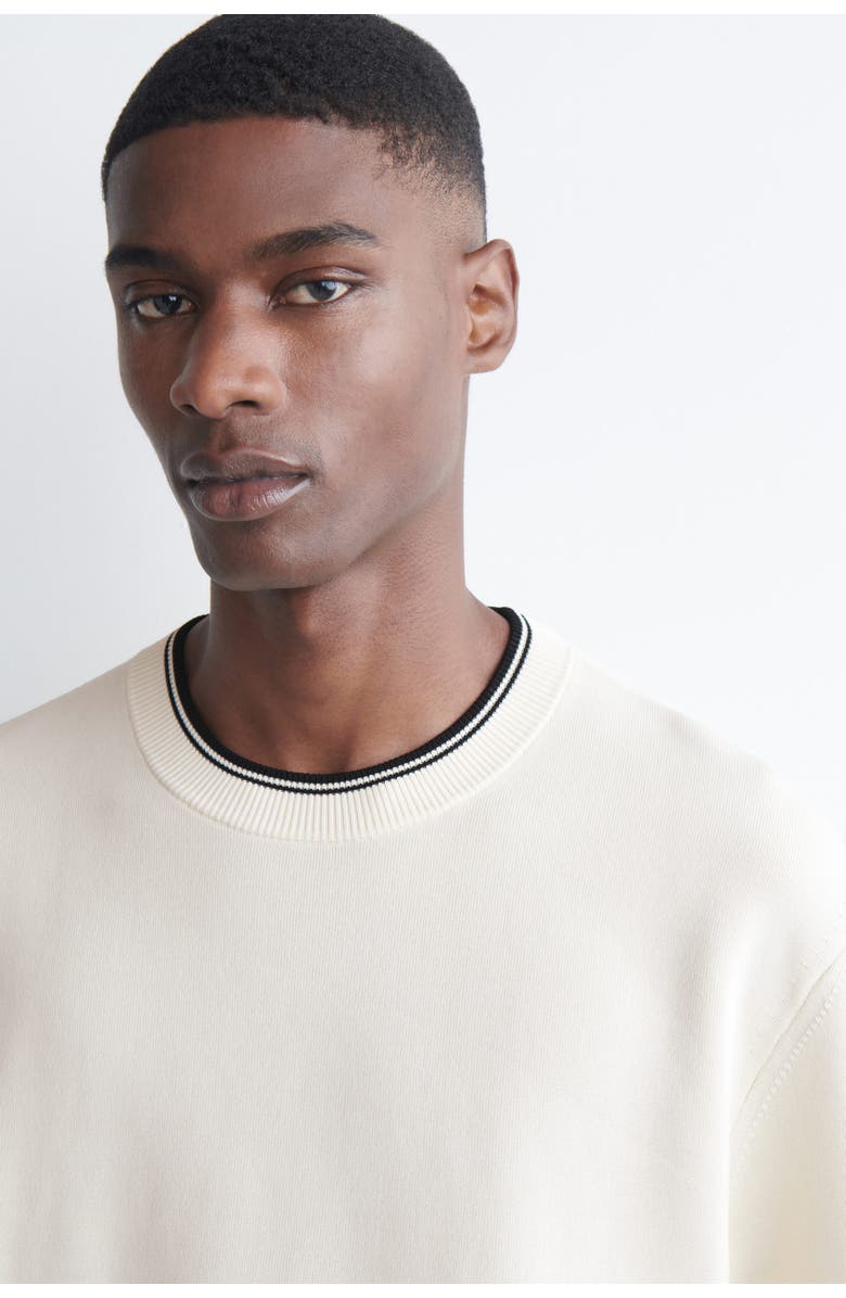 COS Oversized Double-Faced Knitted T-Shirt, Alternate, color, White / Black