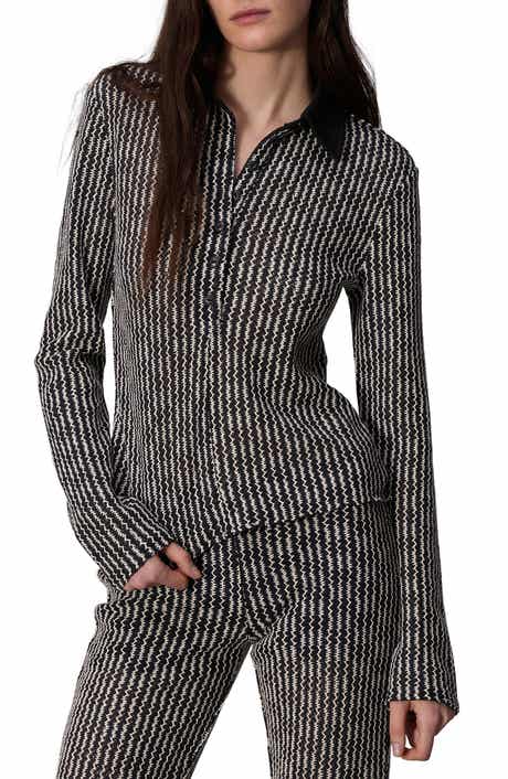 rag & bone Gigi Long Sleeve Polo