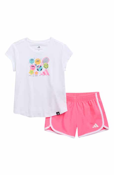 adidas Kids' Logo T-Shirt & Shorts Set