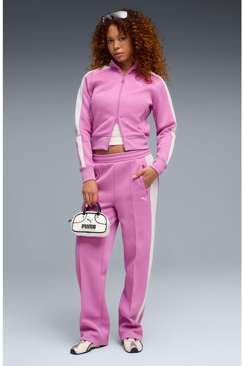 T7 Always On Straight Leg Track Pants, Alternate, color, MAUVE POP