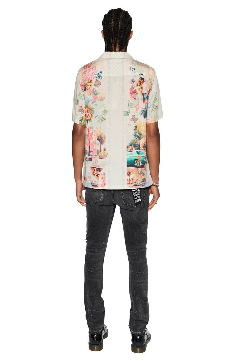 Ksubi World Order Resort Print Camp Shirt, Alternate, color, 