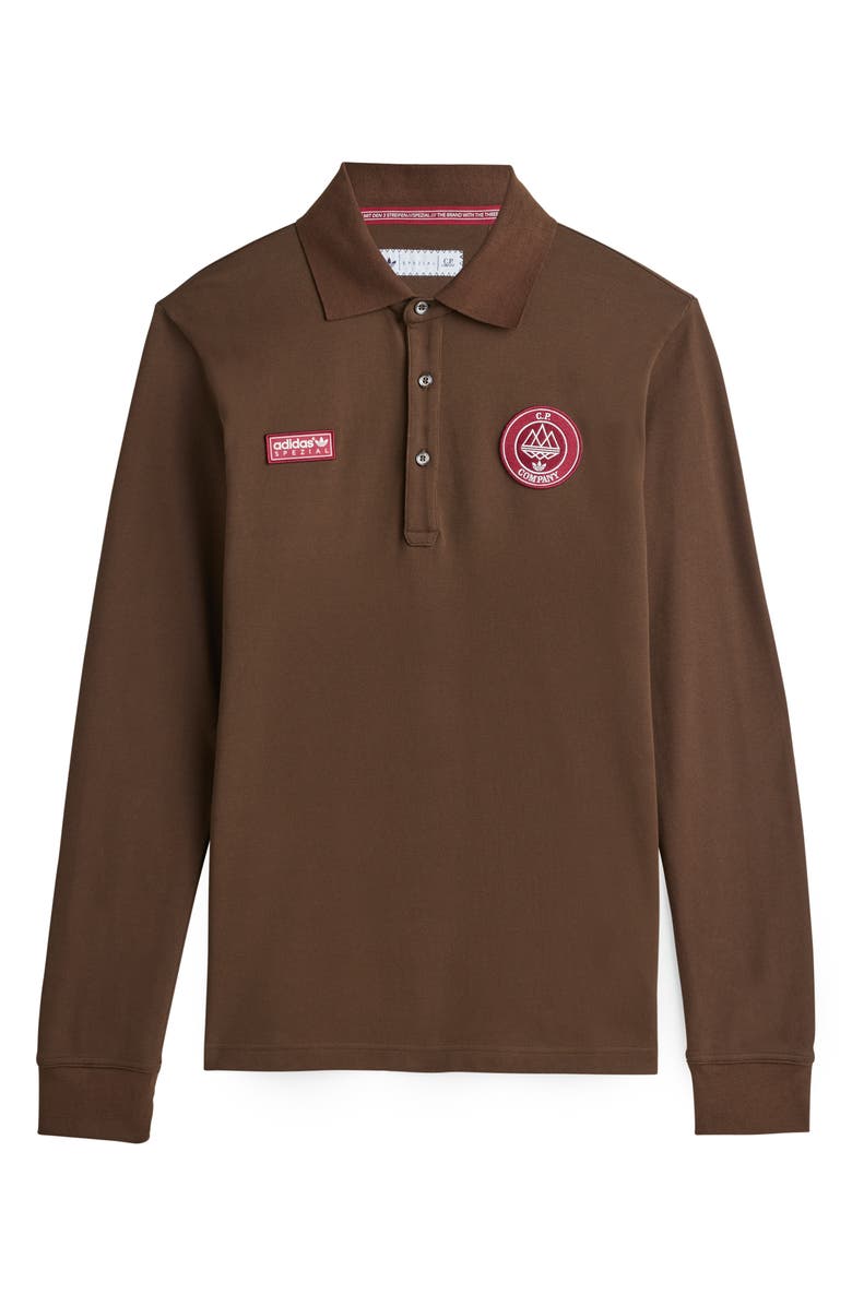 adidas x C.P. Company Spezial Cotton Polo, Alternate, color, Dust Cargo