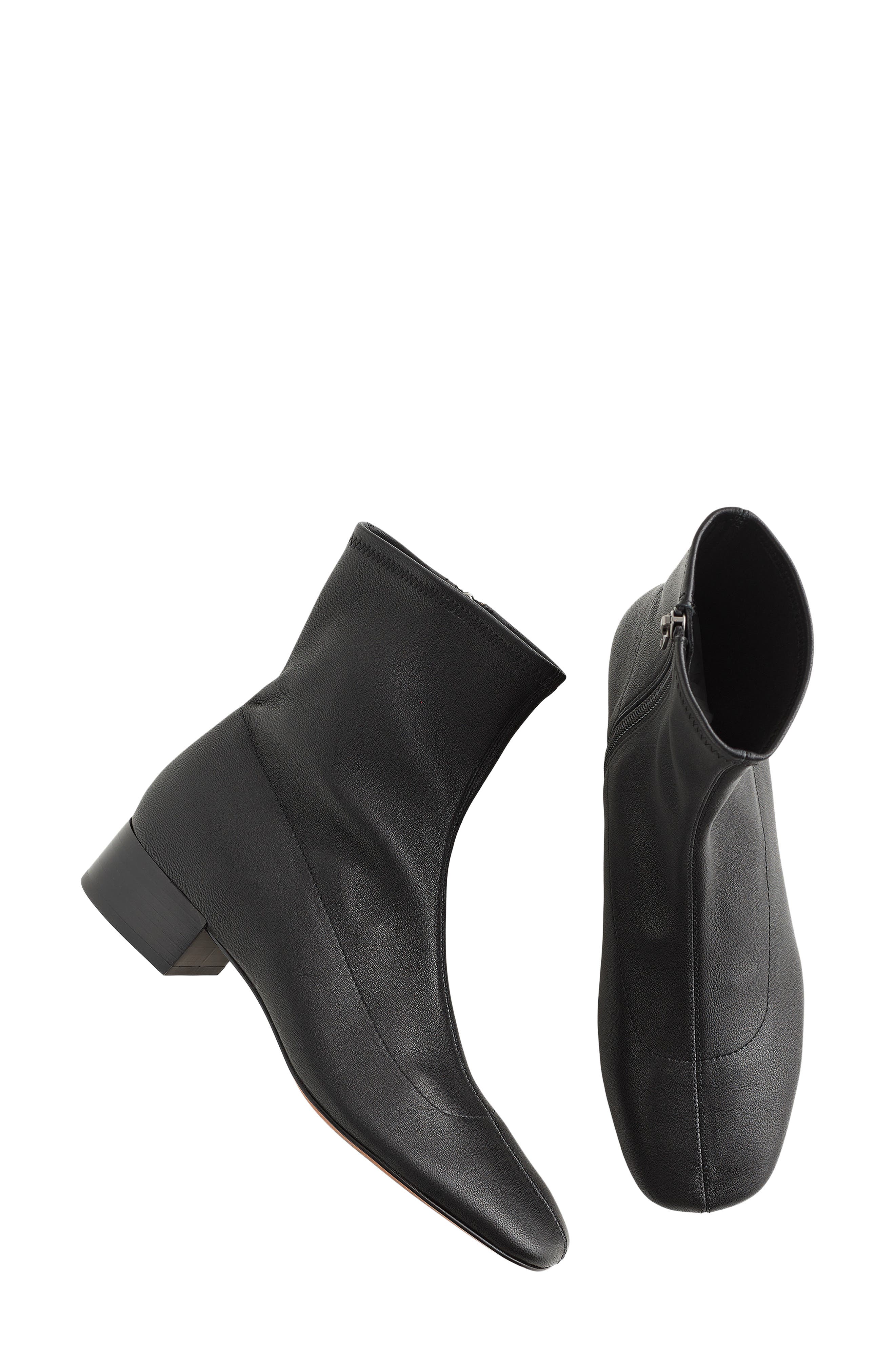 The Paisley Ankle Boot, Alternate, color, TRUE BLACK