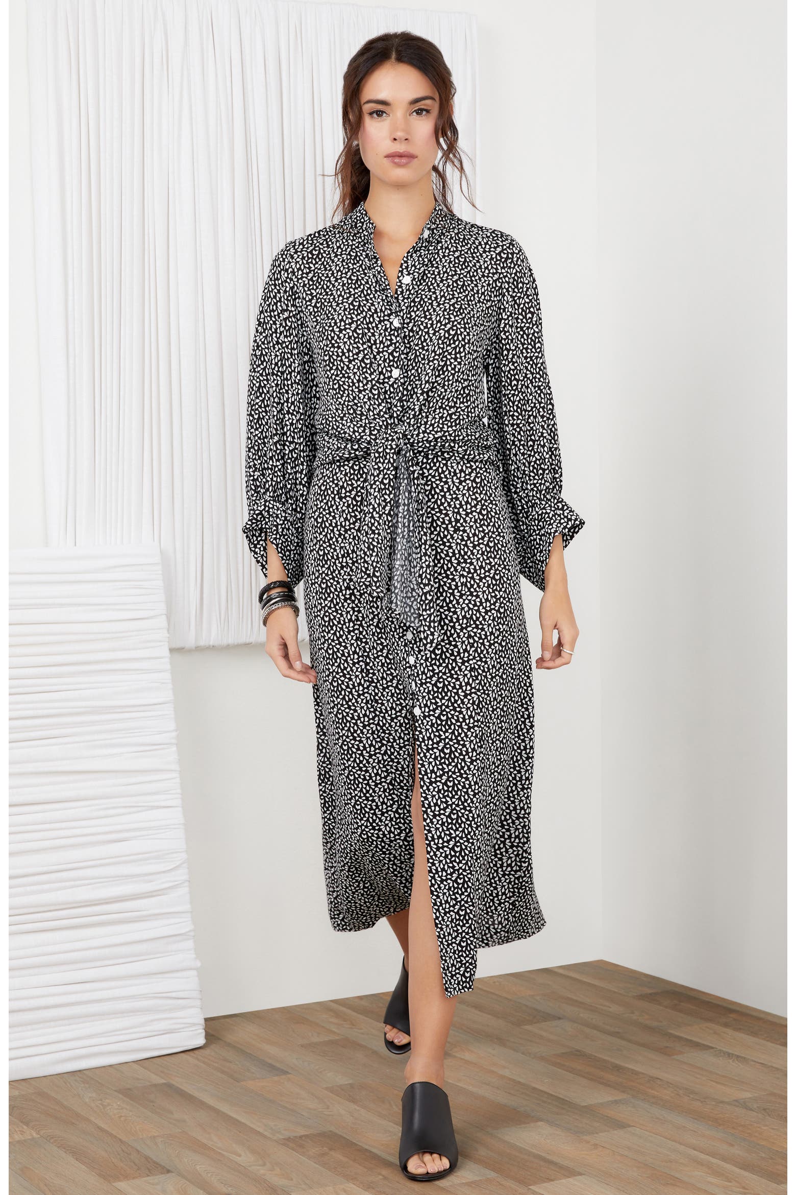 Kane Rugs Karen Kane Blouson Tie Front Top (Women) | Nordstromrack