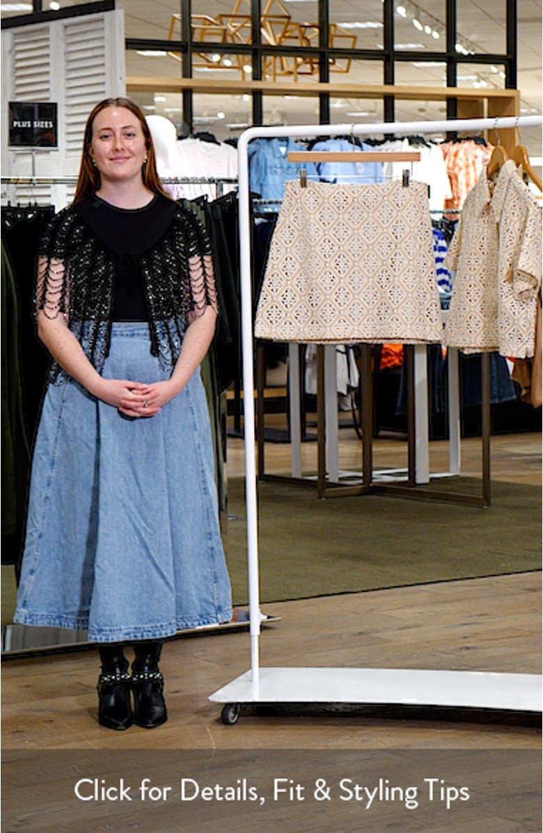 Cotton Blend Lace Miniskirt, sales video thumbnail