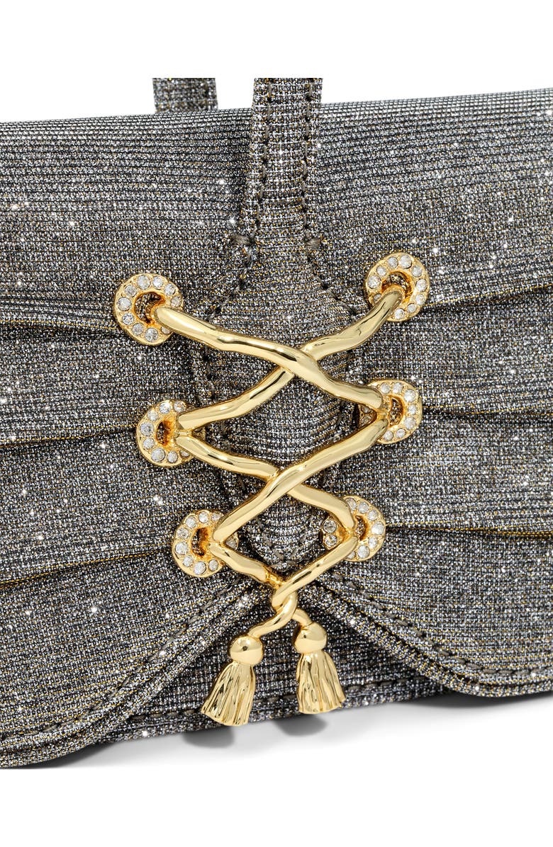 Alexis Bittar LACE-UP WRISTLET, Alternate, color, Disco Gold