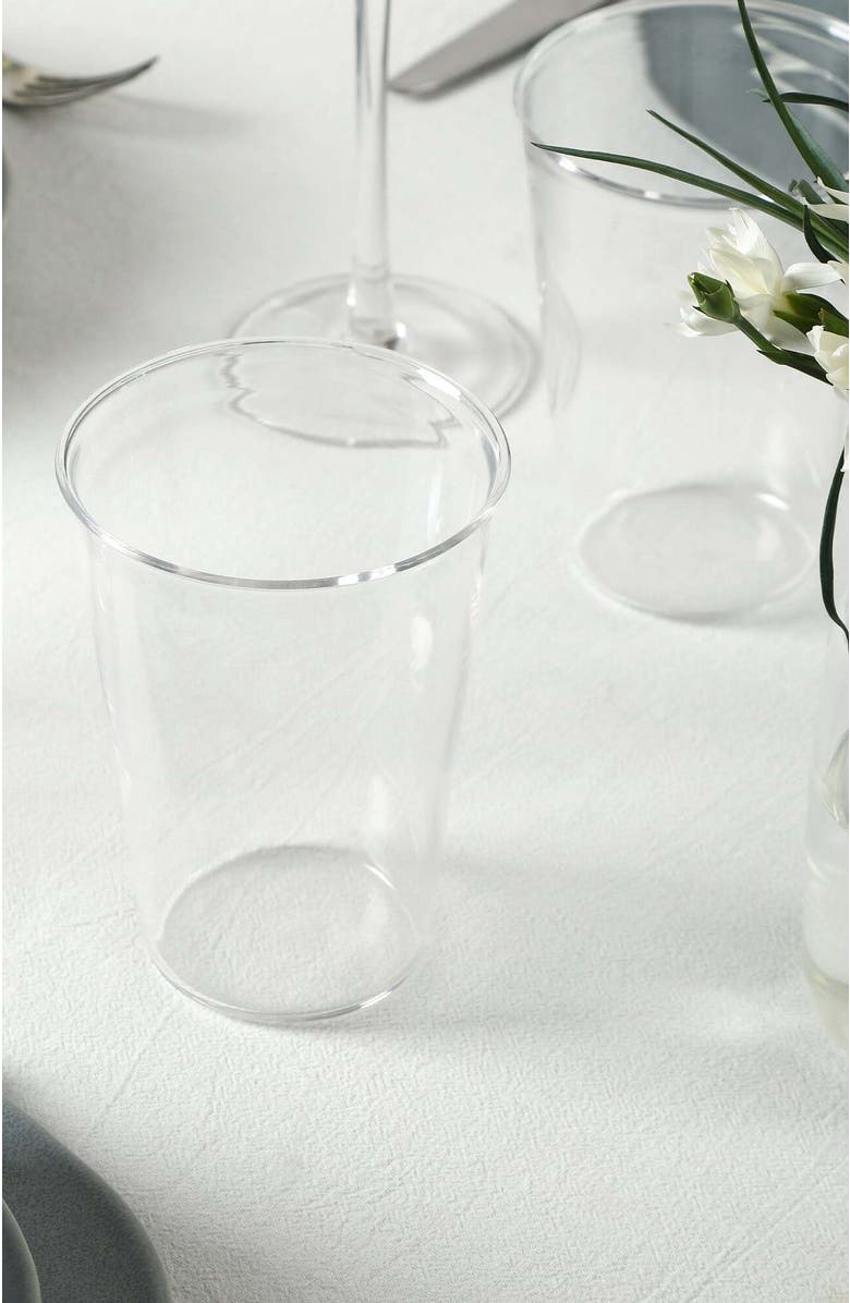 Stone Lain Baskerville Stoneware 16-Piece Dinnerware Set, Includes Glassware, Alternate, color, Black