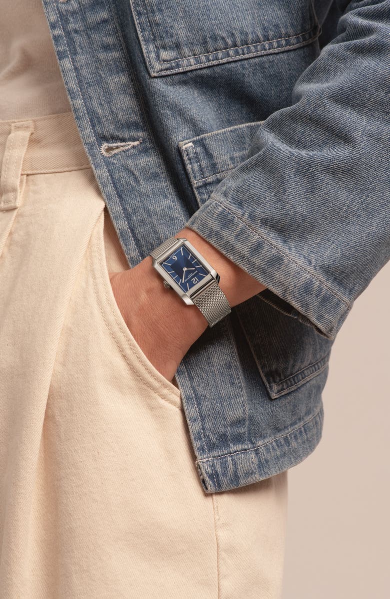 Baume & Mercier Hampton 10671 Automatic Mesh Bracelet Watch, 43mm, Alternate, color, 