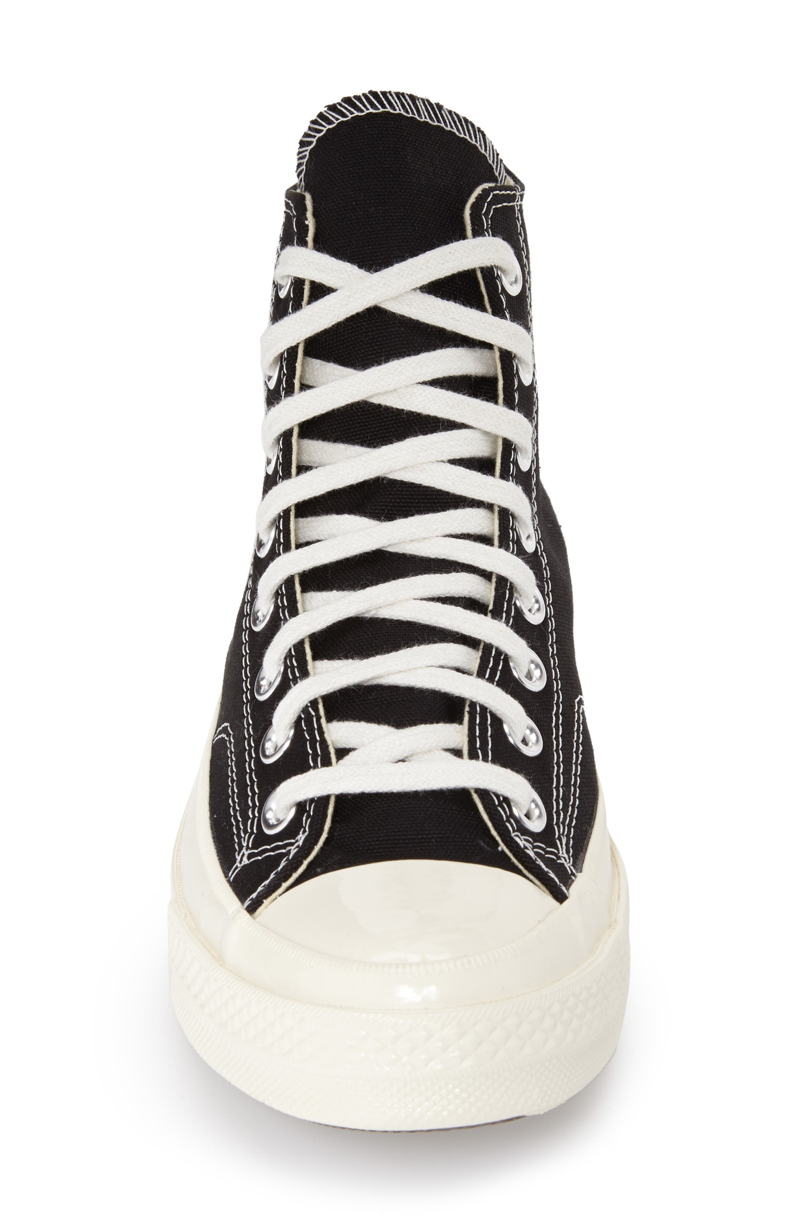 Comme des Garçons PLAY x Converse Chuck Taylor<sup>®</sup> Hidden Heart High Top Sneaker, Alternate, color, 
