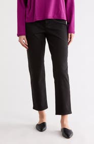 Eileen Fisher High Waisted Ankle Slim Fit Jeans