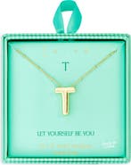 Leith 3D Initial Pendant Necklace