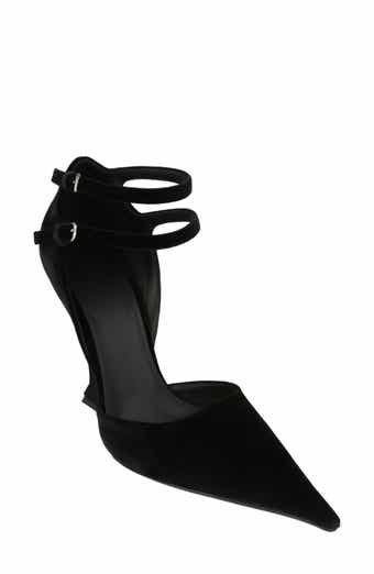 FERRAGAMO Vidya Suede Wedge Pump