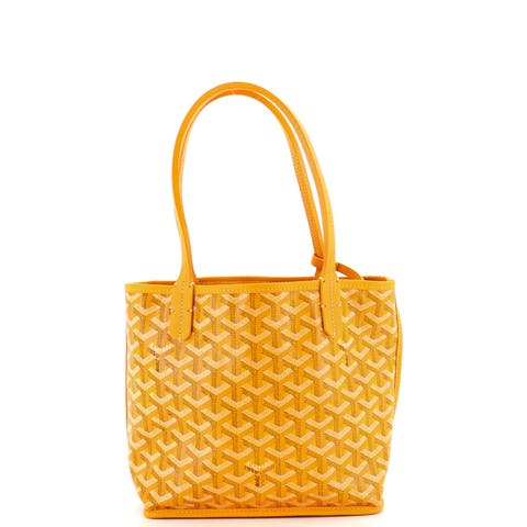 Anjou Reversible Tote Coated Canvas Mini