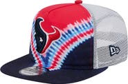 New Era Men's New Era Red/Navy Houston Texans Throwback Dye Golfer Snapback Hat