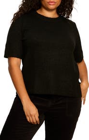 Sanctuary Perfect Sequin Short Sleeve Sweater