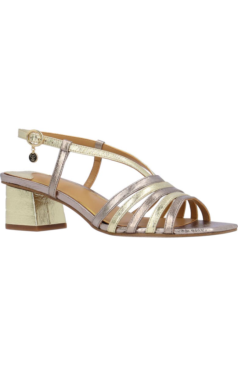 J. Reneé Regan Slingback Sandal, Main, color, Taupe/ Gold