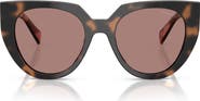 Prada 52mm Cat Eye Sunglasses