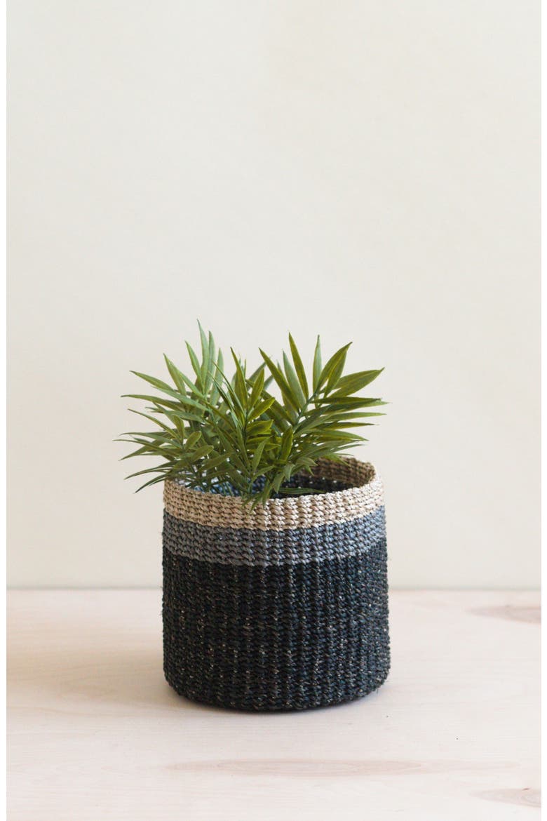 Cylinder Mini Tabletop Basket, Alternate, color, Black