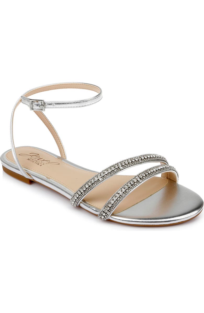 Jewel Badgley Mischka Roslyn Ankle Strap Sandal, Main, color,