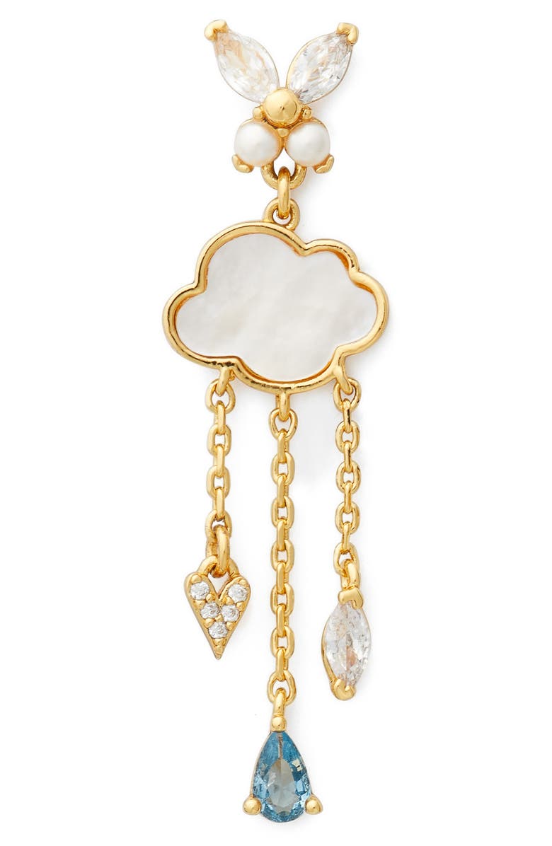 Kate Spade New York wishes cloud drop earrings, Alternate, color,