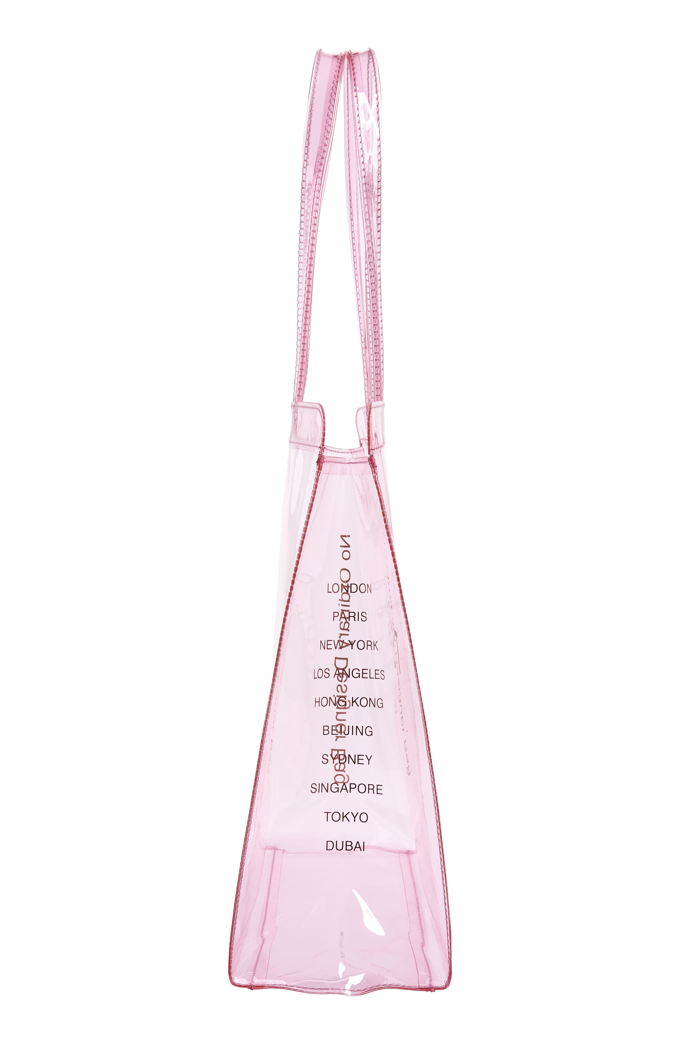 Large Clear Icon Tote (Nordstrom Exclusive), Alternate, color, LT-PINK