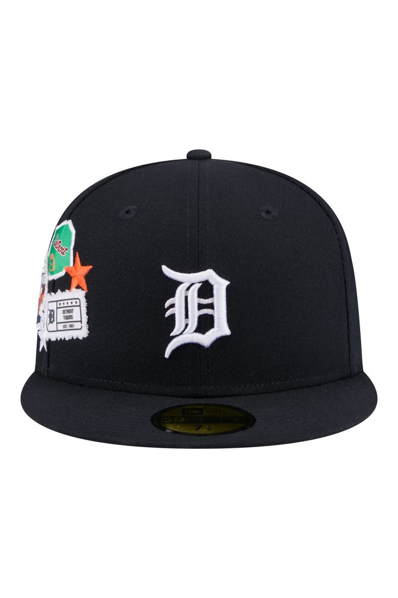 Men's New Era  Navy Detroit Tigers City Patch 59FIFTY Fitted Hat, Alternate, color, Navy
