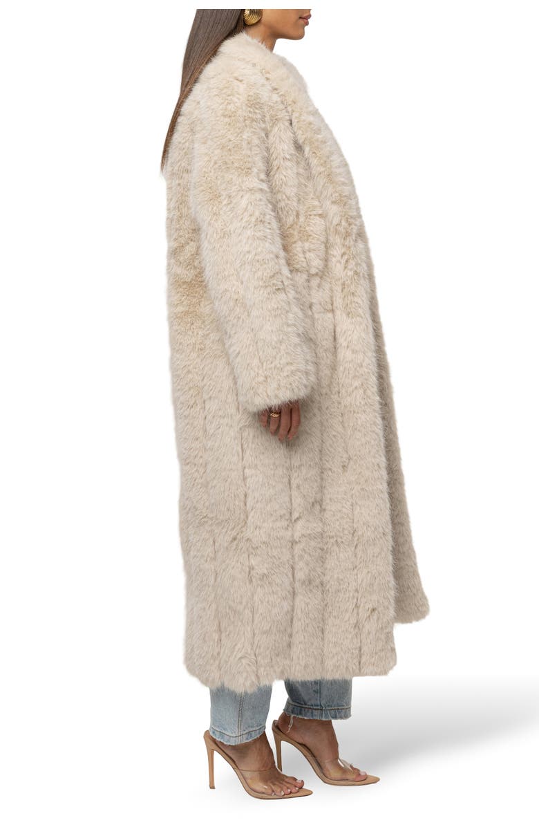 JLUXLABEL Manhattan Faux Fur Coat, Alternate, color, Beige