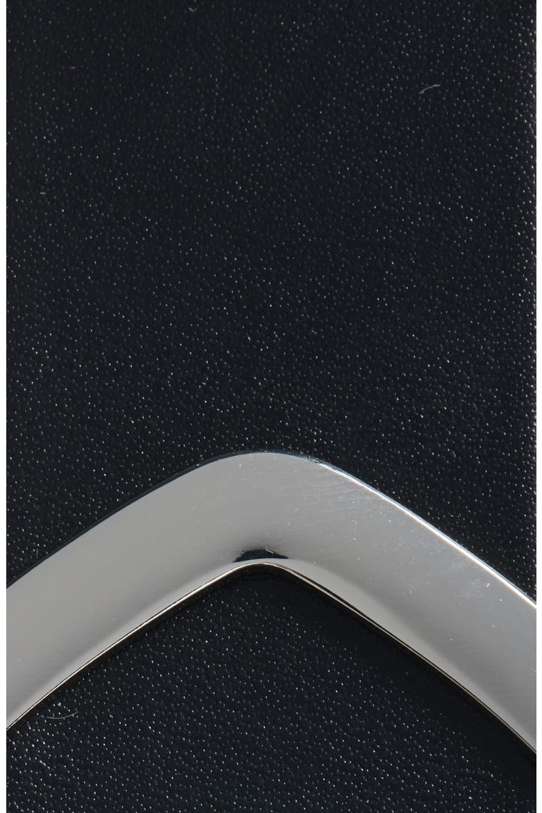 Fiora Metal Keeper Belt, Alternate, color, TRUE BLACK
