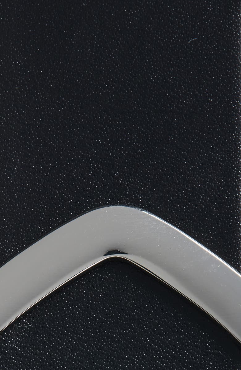 Madewell Fiora Metal Keeper Belt, Alternate, color, True Black