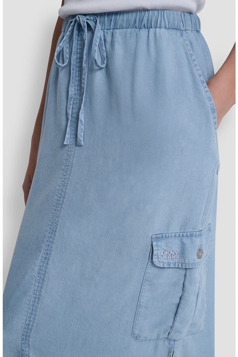 Chambray Cargo Maxi Skirt, Alternate, color, CHAMBRAY