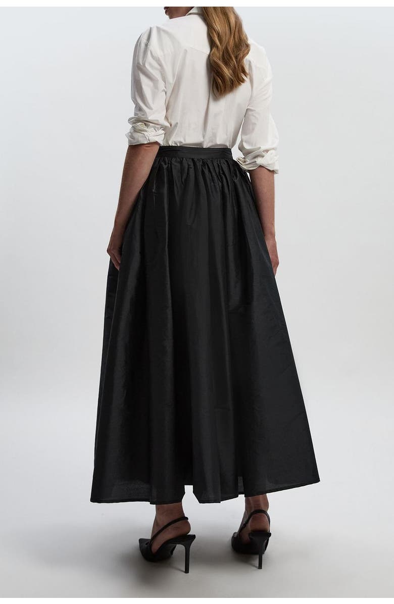 Karen Millen Taffeta Woven Maxi Skirt, Alternate, color, 