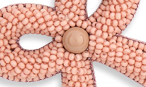 Deepa Gurnani Kane Beaded Bow Stud Earrings In Pink
