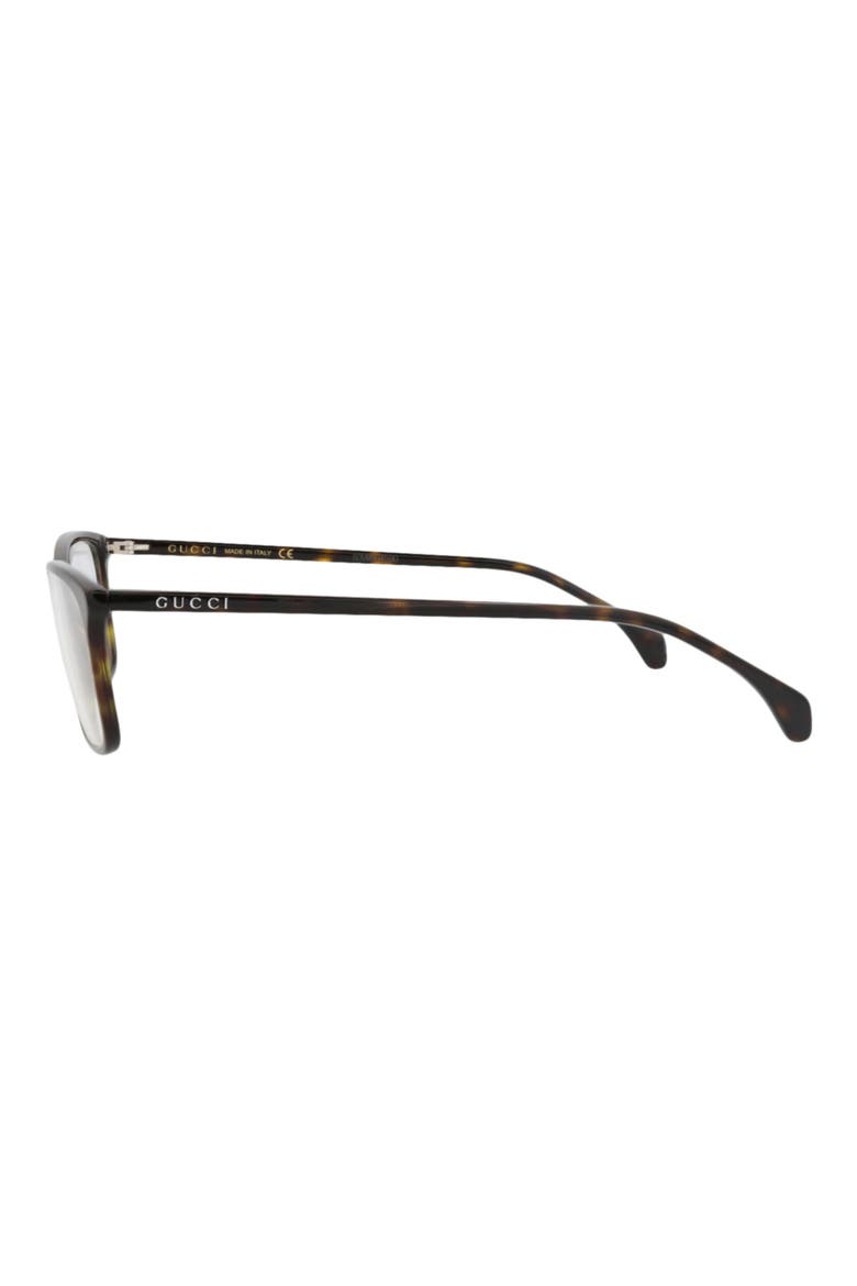 GG0553O 54mm Square Optical Glasses, Alternate, color, HAVANA HAVANA TRANSPARENT