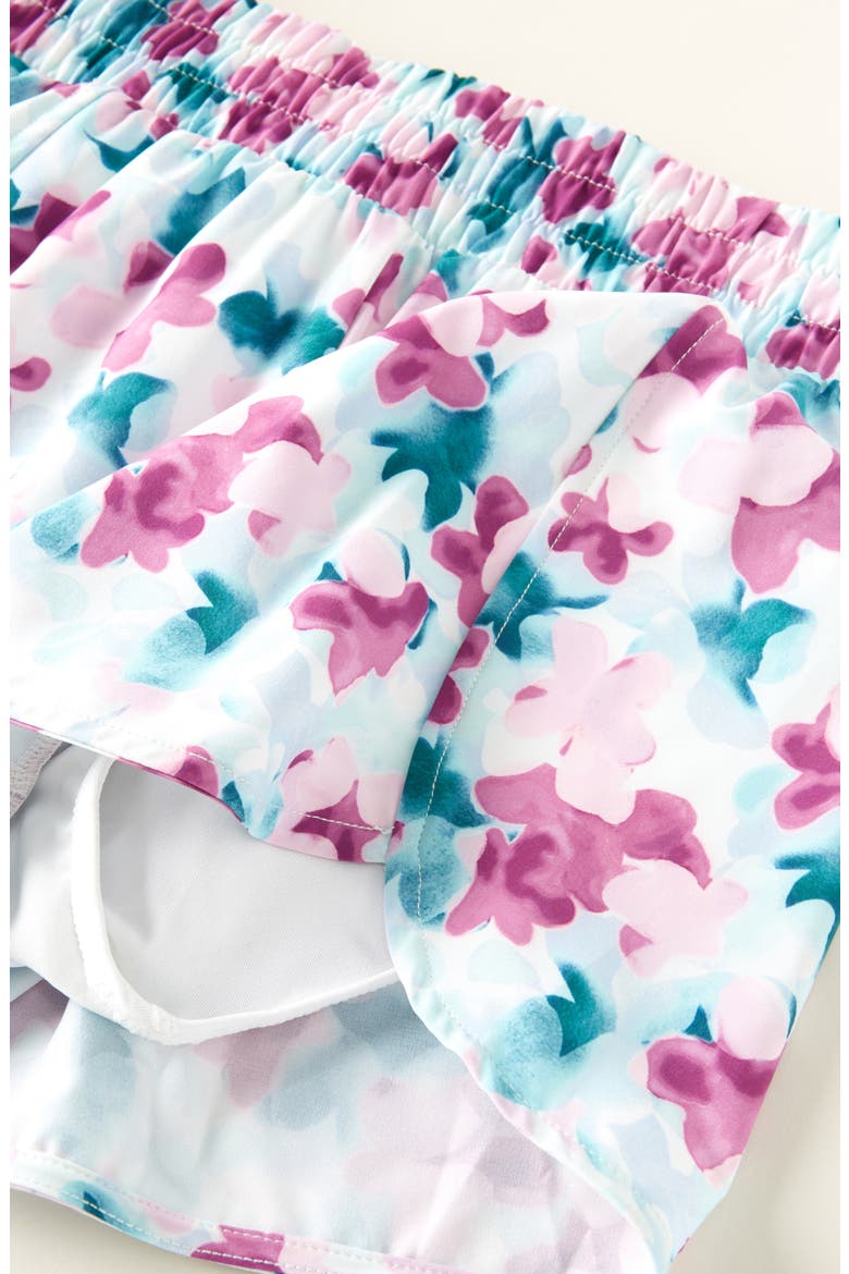 Kids' On Your Mark Shorts, Alternate, color, PURPLE SUGAR DAISY CLOUDS