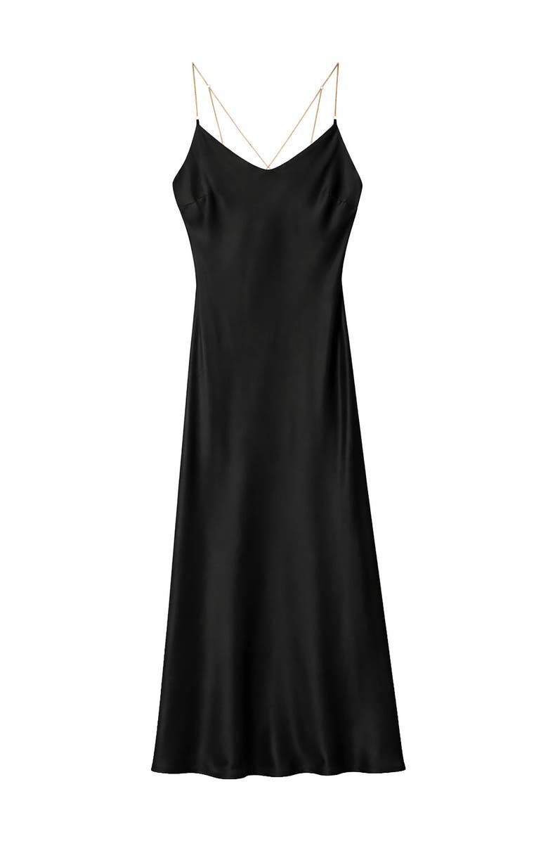ottod'Ame Slip Dress In Viscose, Alternate, color, Black