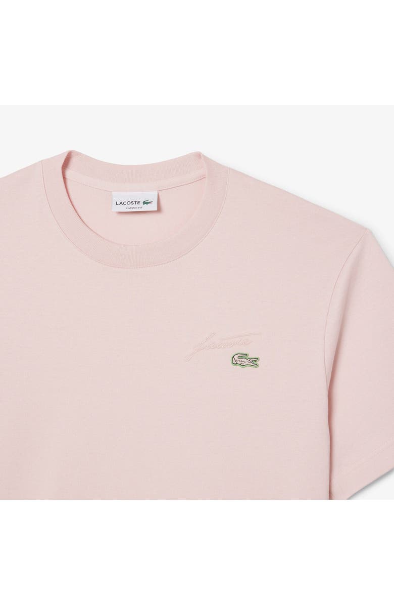 Lacoste Classic Fit Cotton T-Shirt, Alternate, color, Pink Dusk