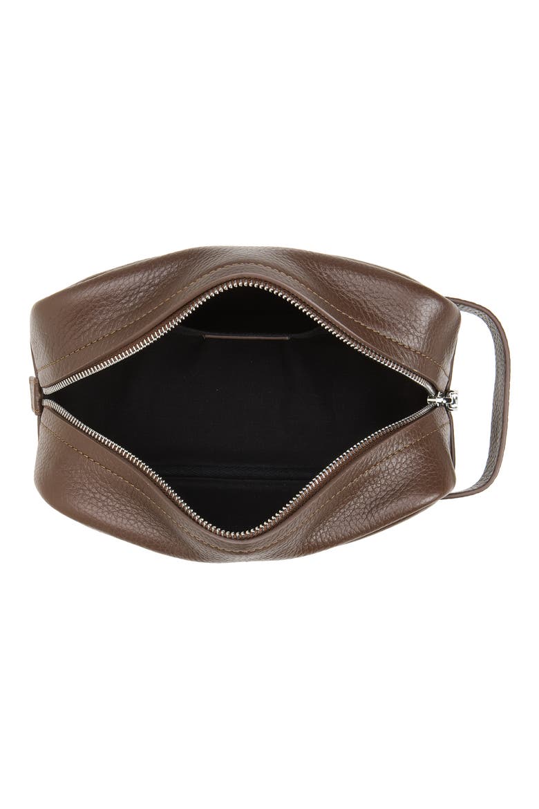 Nuvaro Leather Dopp Kit, Alternate, color, DATE PEBBLE