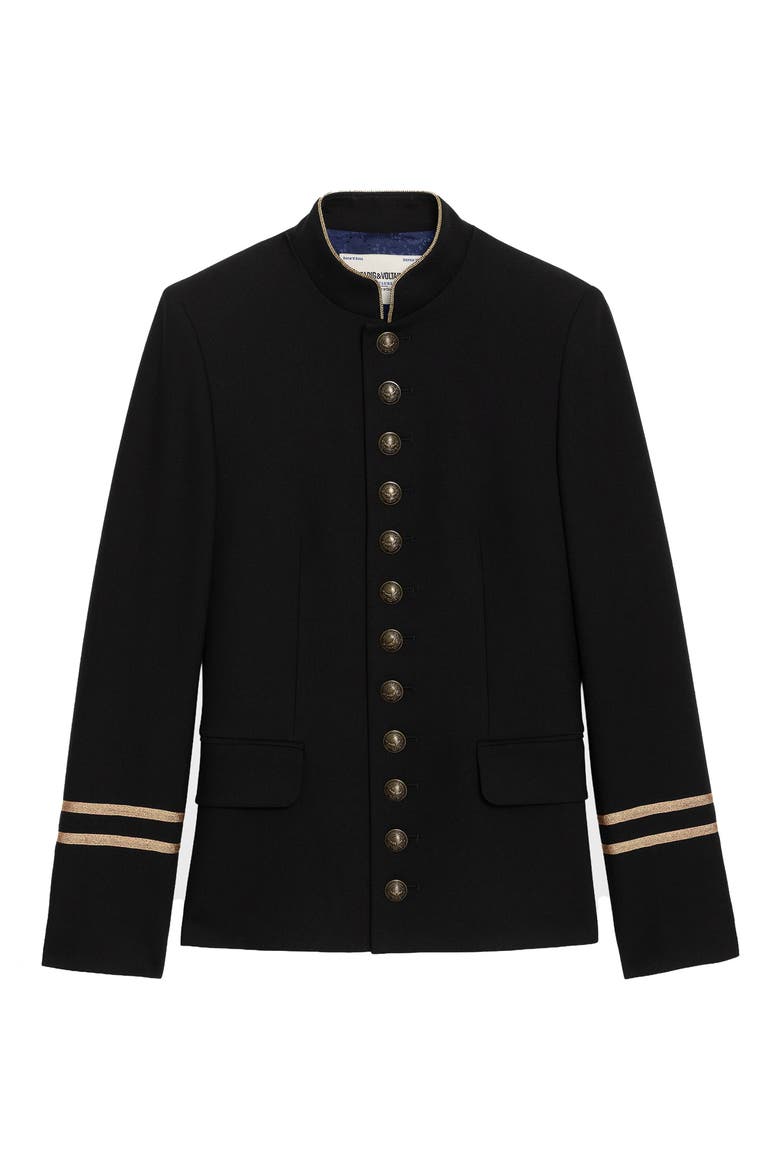 Vallo Tailleur Blazer, Alternate, color, BLACK