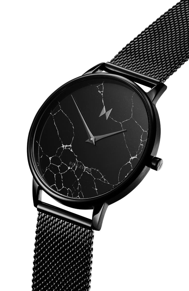 MVMT Boulevard Mesh Strap Watch, 38mm, Main, color, 